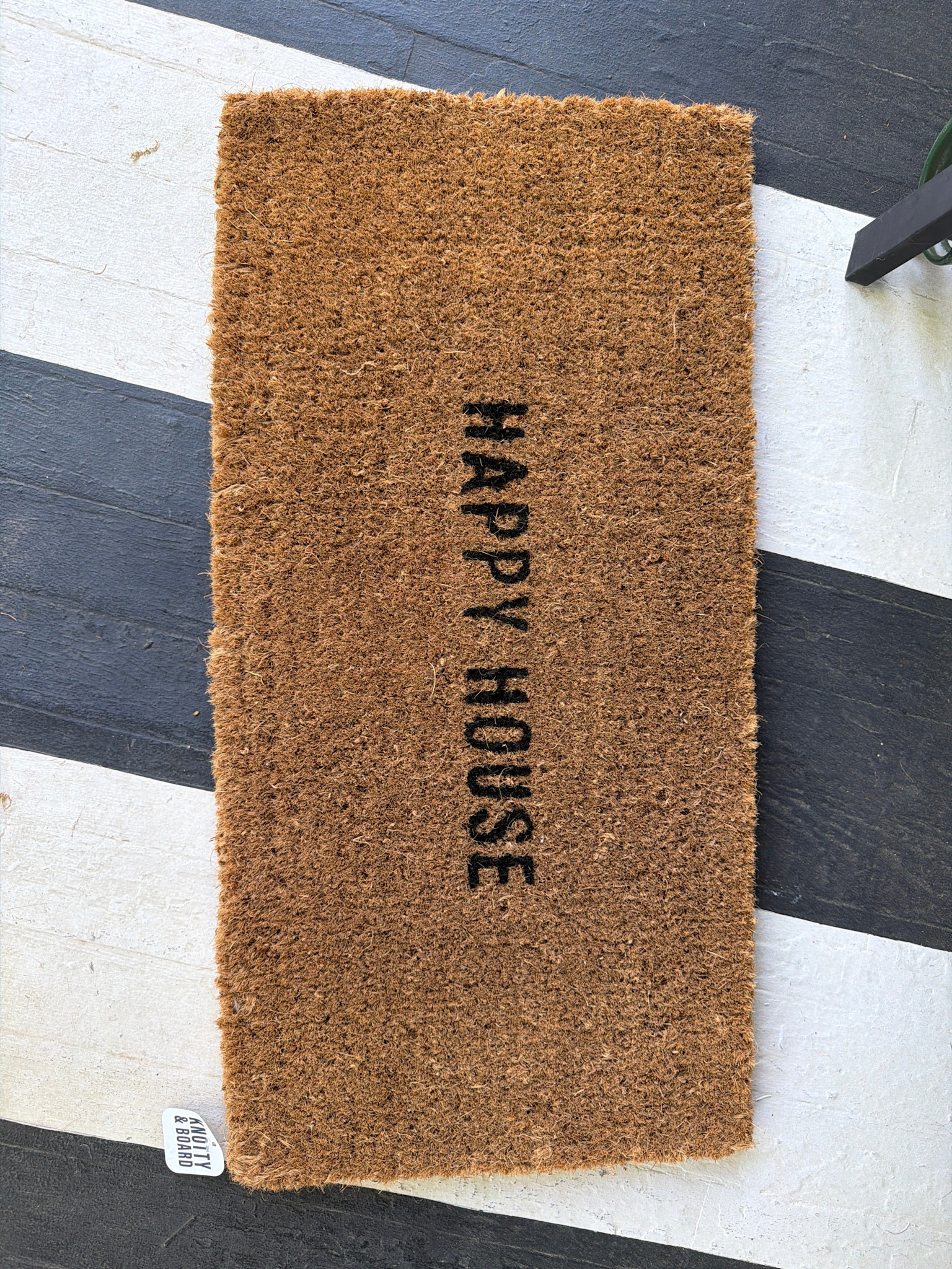 "Happy House" Natural Coir Doormat