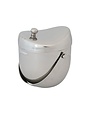 Stainless Steel Double-Wall Ice Bucket with Handle & Lid, One-Quart