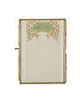 Brass and Glass Photo Frame, 5 X 7 in.