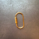 Michelle McDowell Charm Bar Charm Bag Carabiner 18k Plated 2"