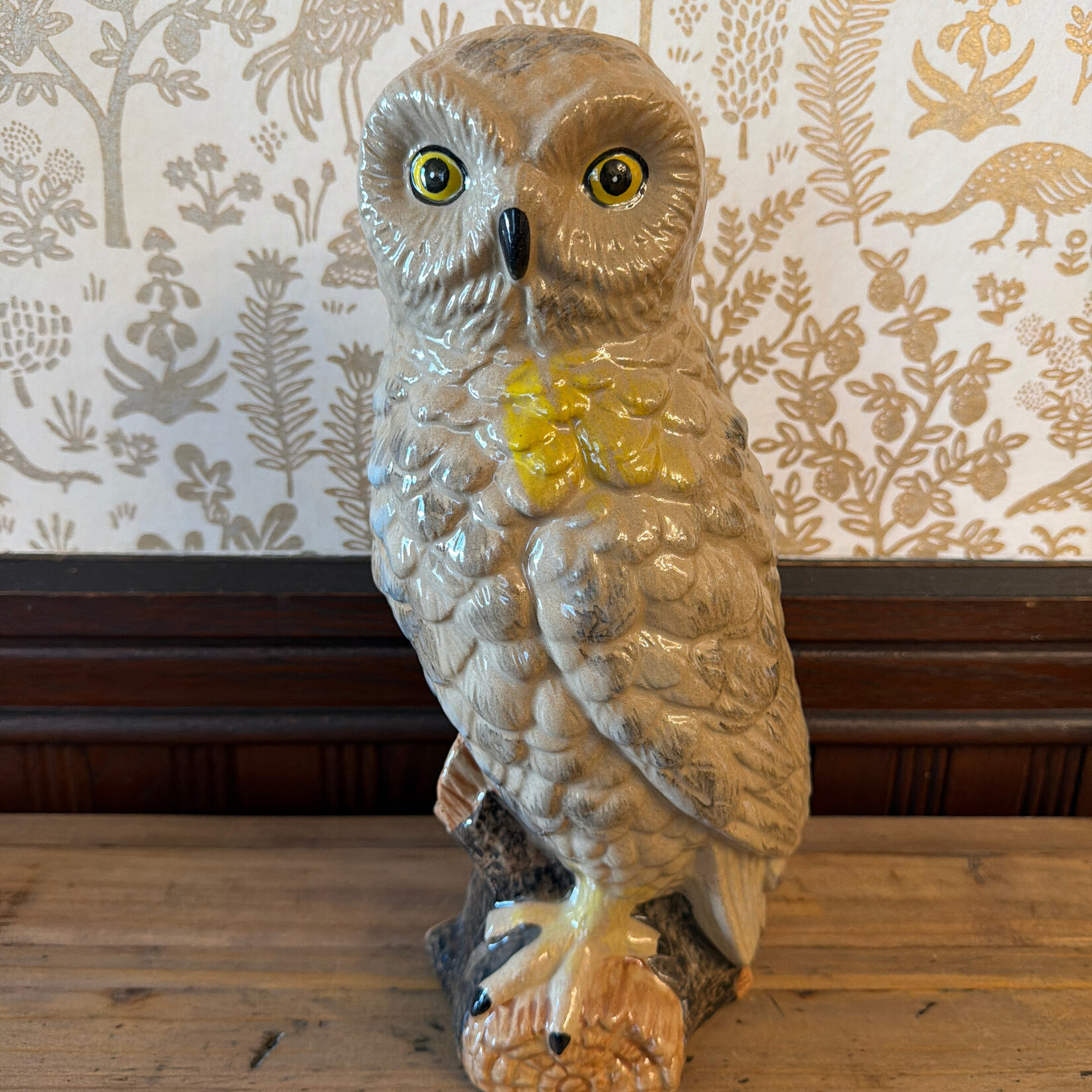 Owl Shaped Vase, 12"