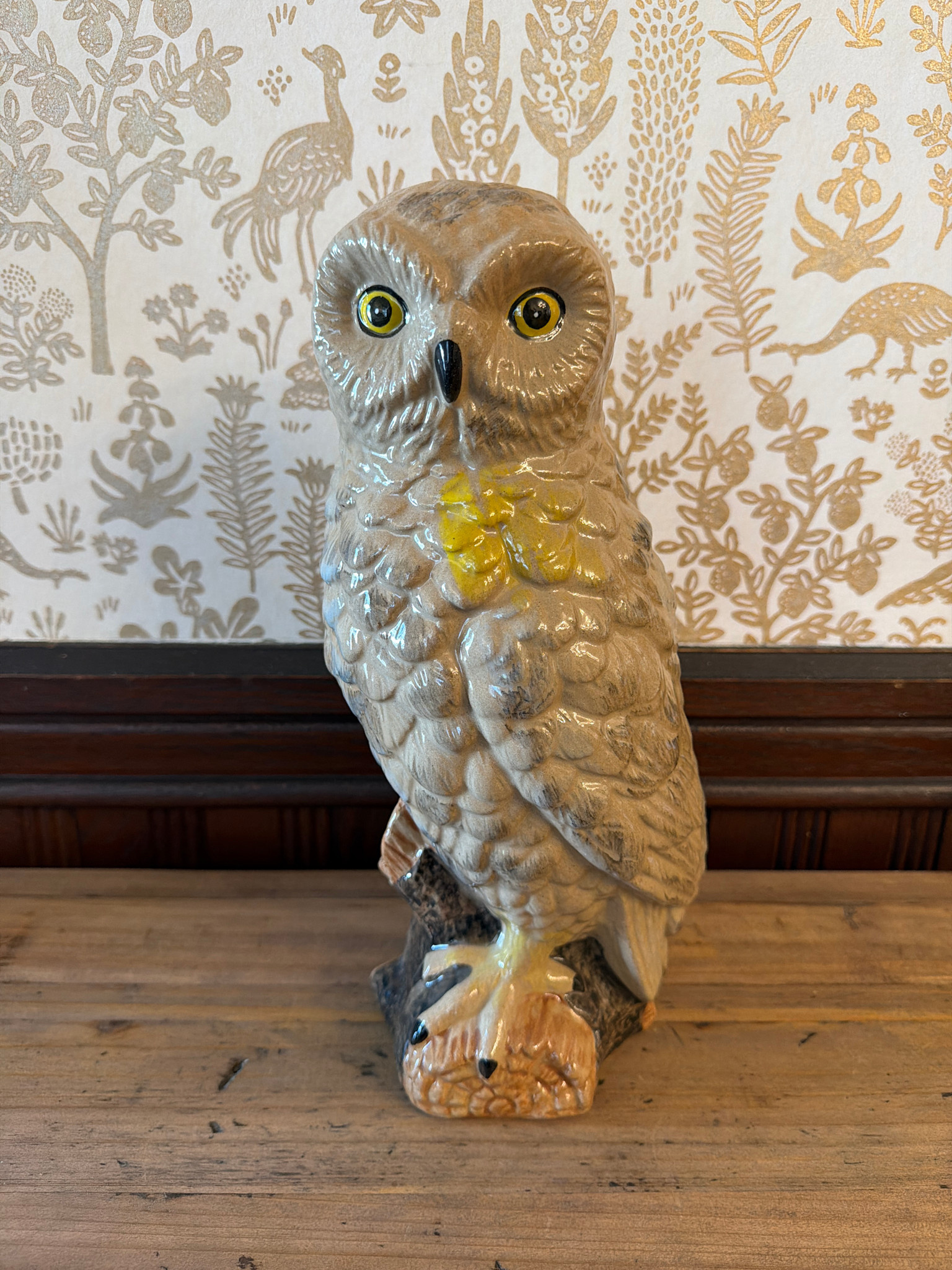 Owl Shaped Vase, 12"