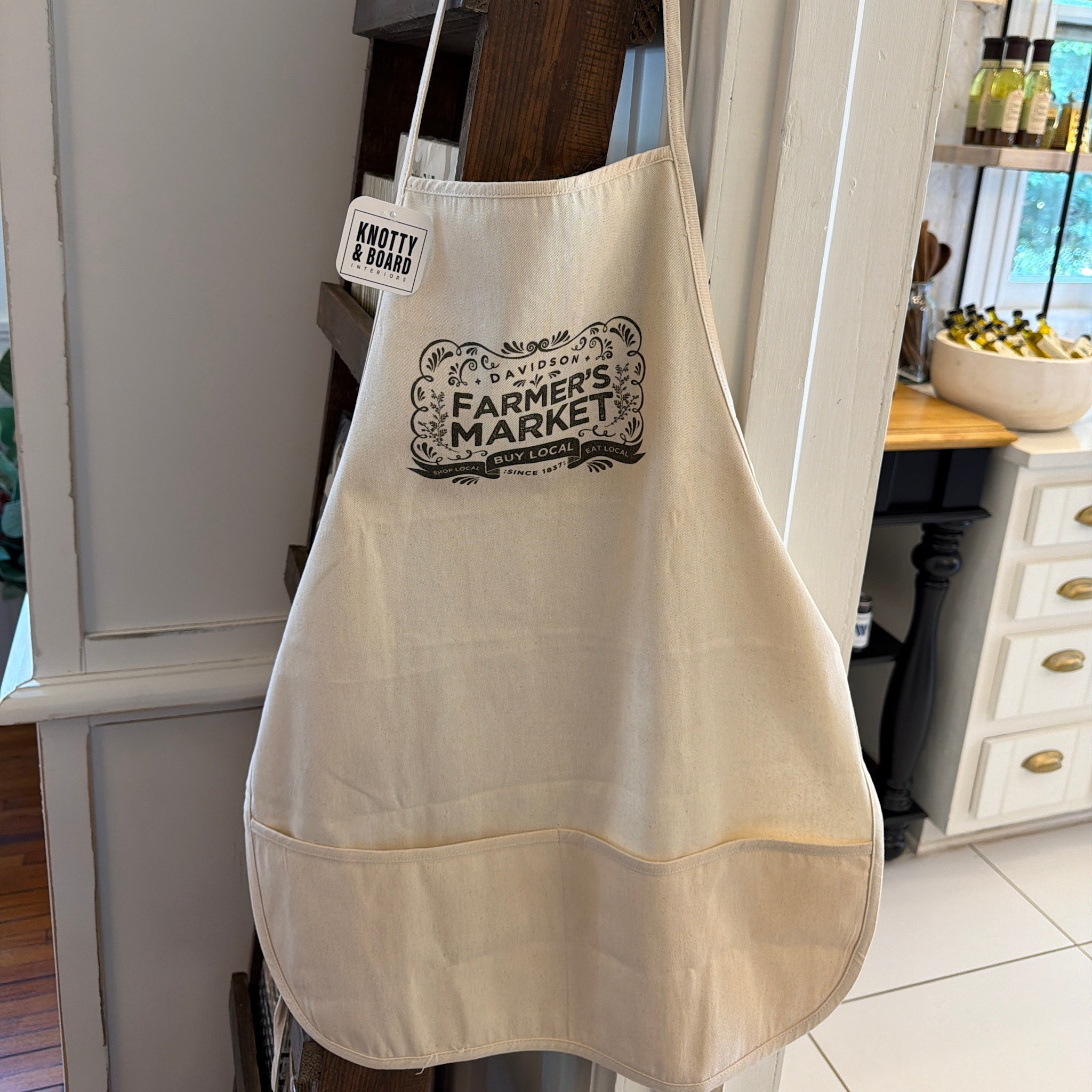 Indigo Tangerine Lake Norman Vintage Farmers Market Apron