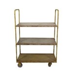 Metal Vintage Reproduction 3-Tier Cart on Casters, Last one
