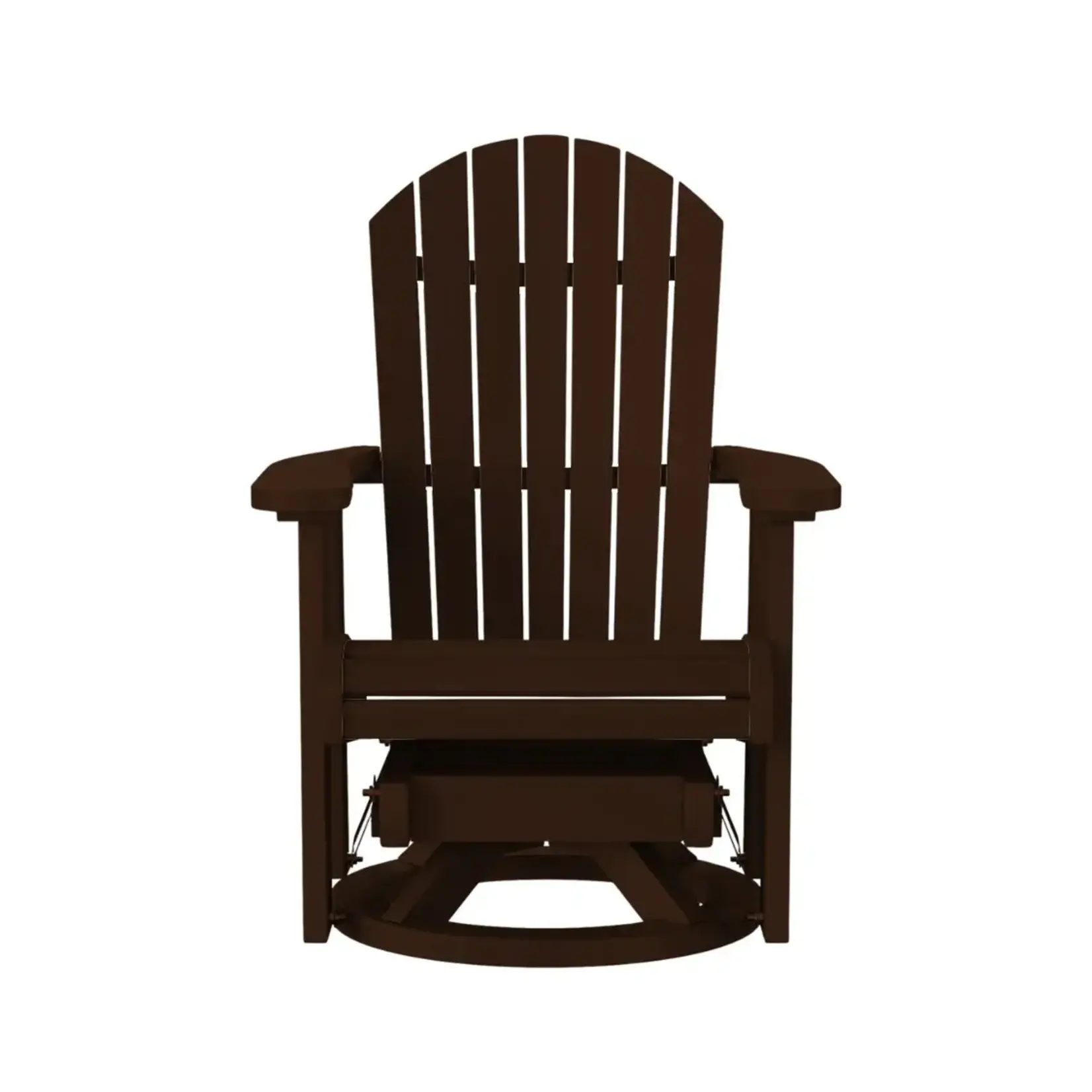 Artifex Fanback Swivel Glider, Brazilian Walnut, 30 X 31 X 41
