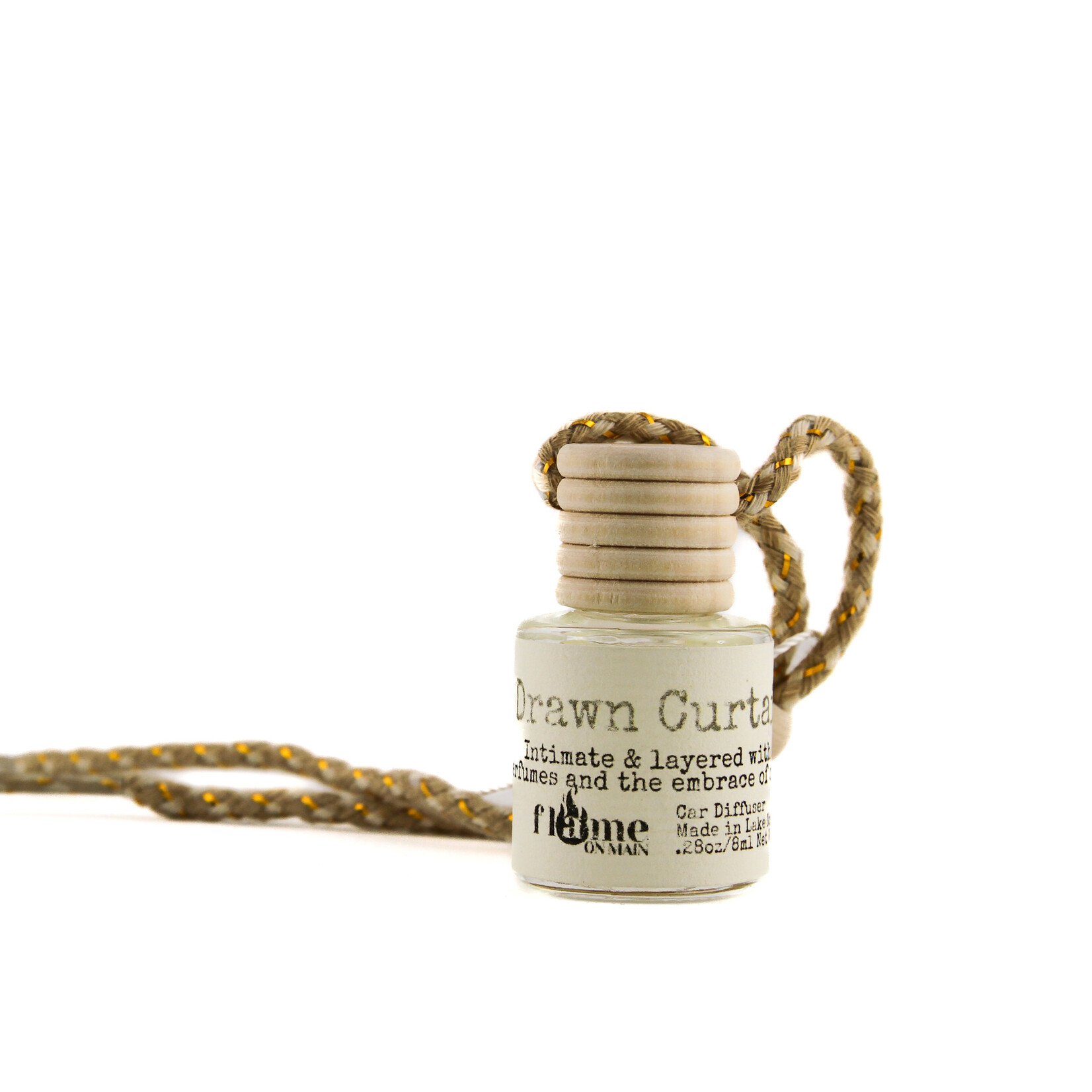 Flame On Main Flame on Main Places We Know Car Diffuser, Drawn Curtains, .28 oz