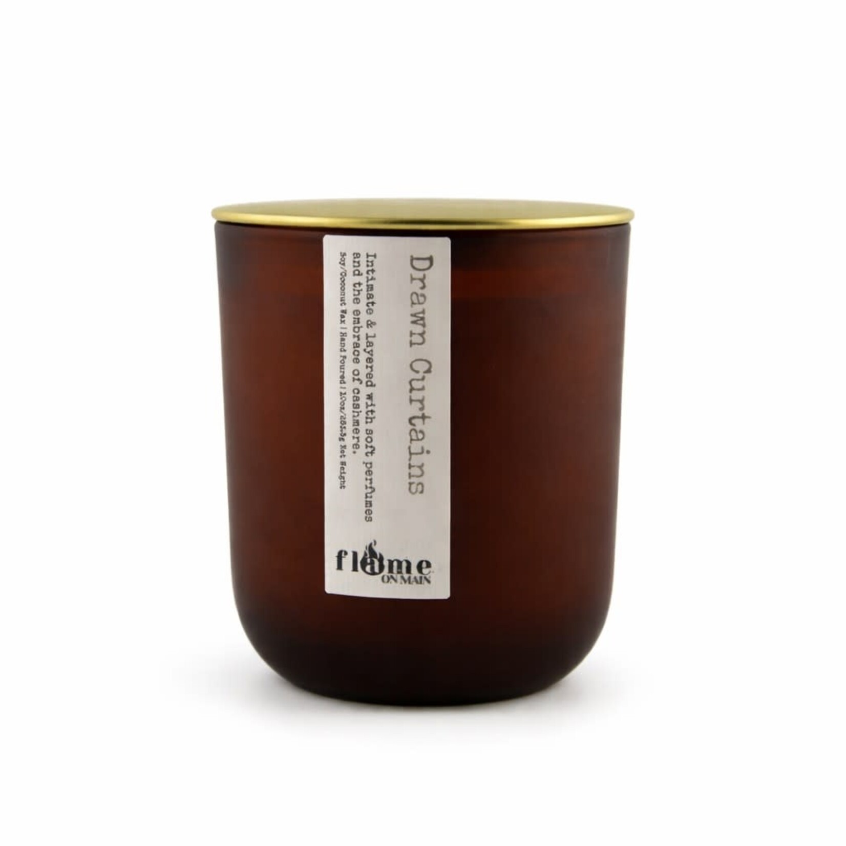 Flame On Main Flame on Main Places We Know 10oz Candle, Drawn Curtains. Made in Lake Norman