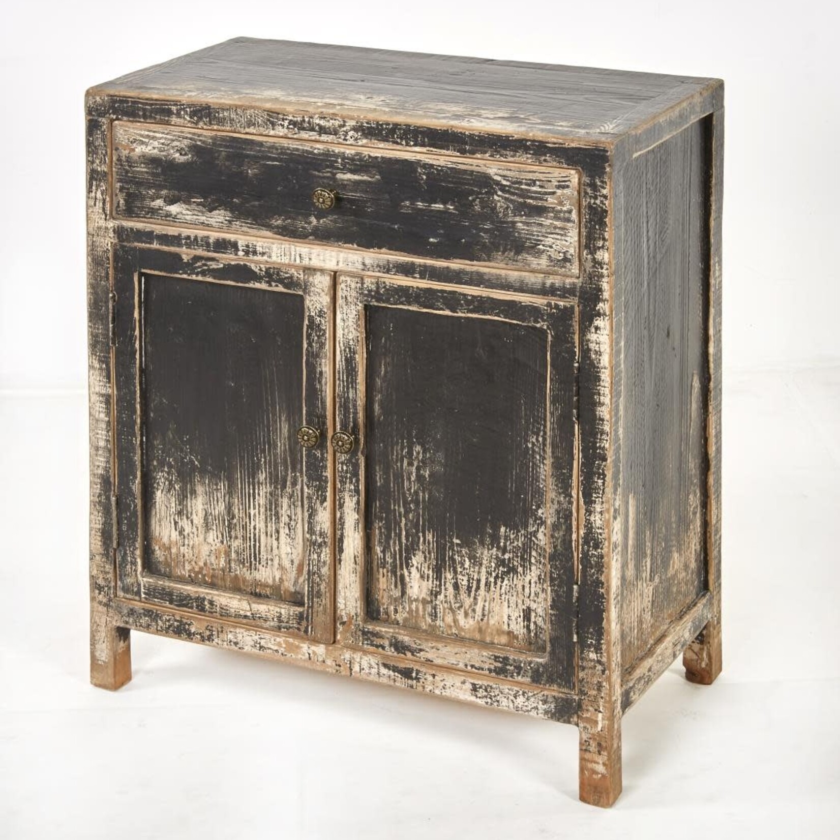 Amelia Cabinet Distressed Black 28x15x34