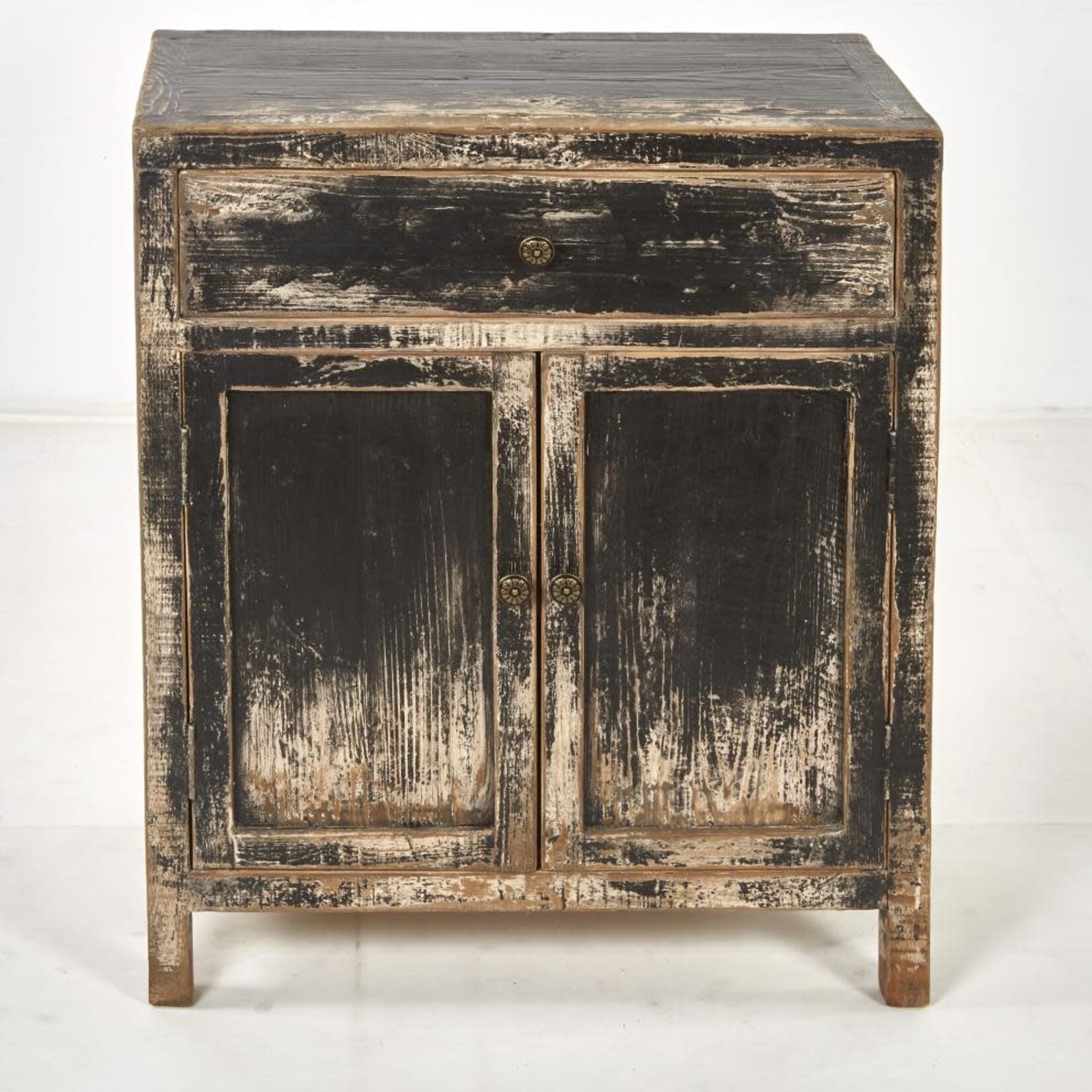 Amelia Cabinet Distressed Black 28x15x34