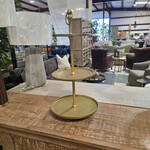 Metal & Aluminum 3-Tier Gold Tray