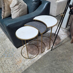 Astronomy Nesting Tables, Set of Three, 19.5 X 15 X 24,