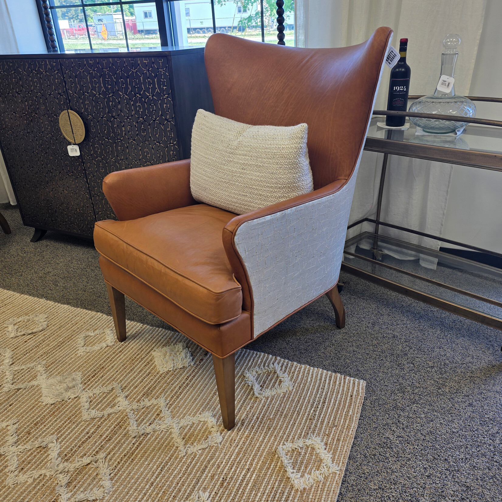 Chaddock Chaddock Delia Wing Chair, 30.5 W 36 D 42 H