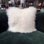 Precedent 22" Mongolian Natural Throw Pillow