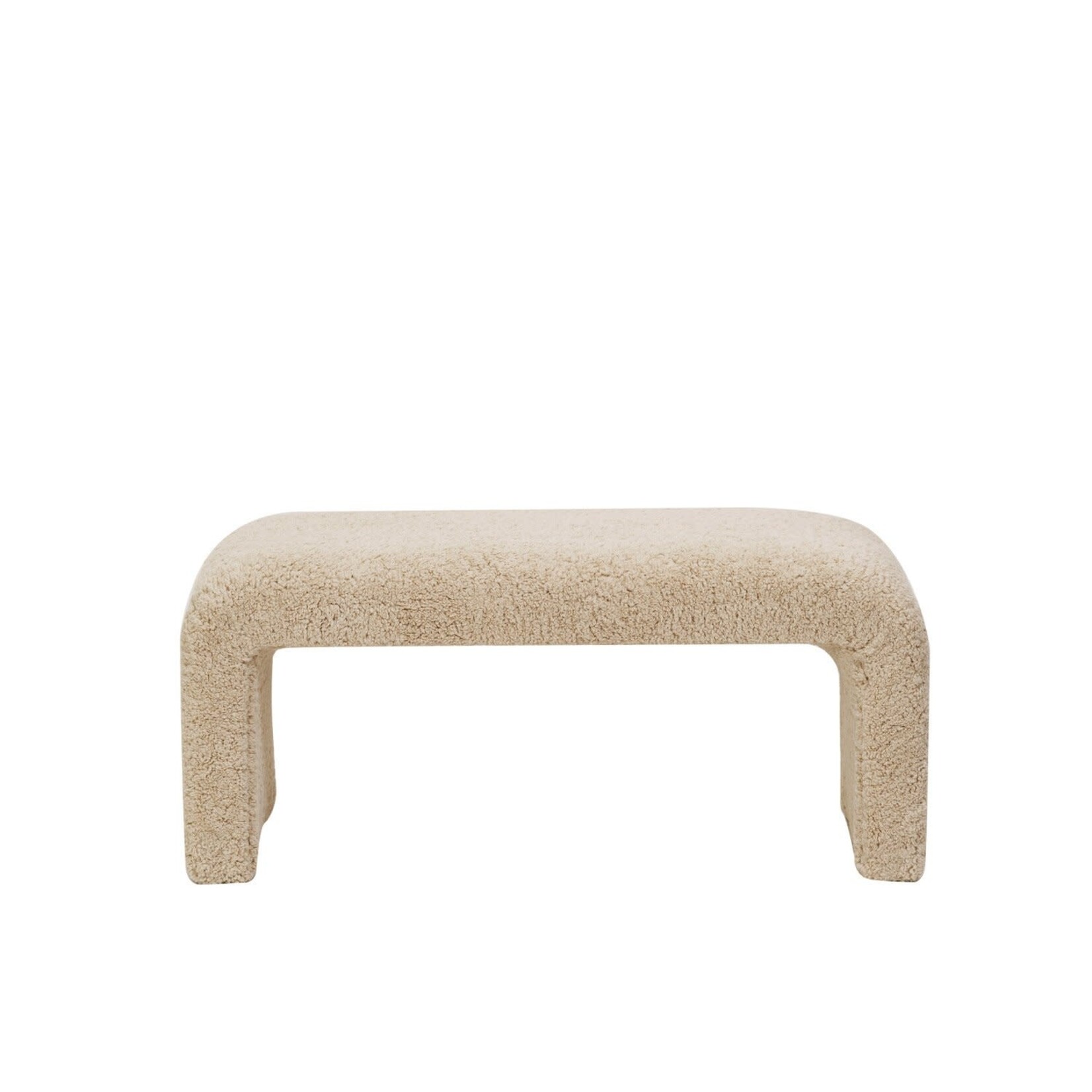 Boucle Waterfall Bench, 40 W x 18 D x 18 H