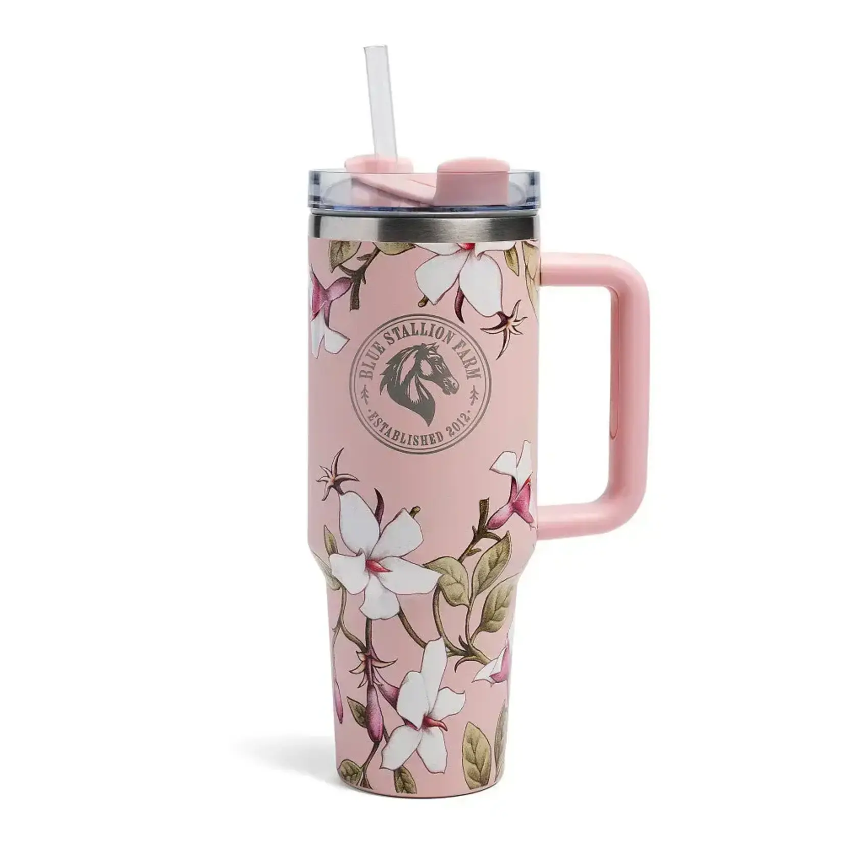 Blue Stallion Farm Tumbler, 40 oz., Pink, Jasmine Joy