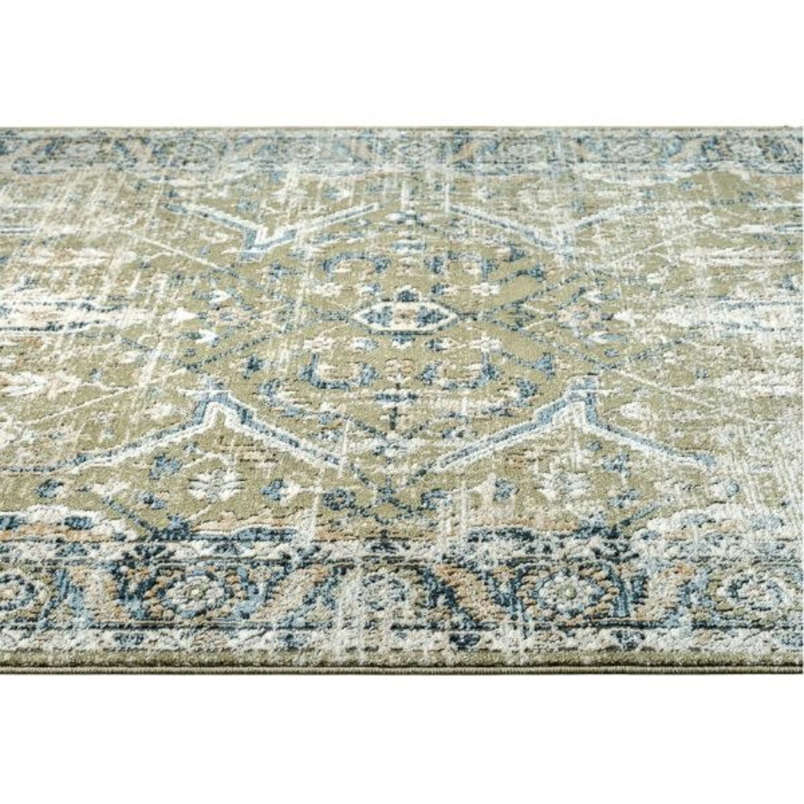 Abani Rugs Abani Savoy Vintage Green Blue Area Rug, 7'9"  X 10'2"