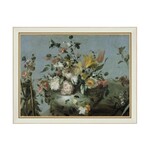 Blue Still Life with Flowers, 9 X 7 in.