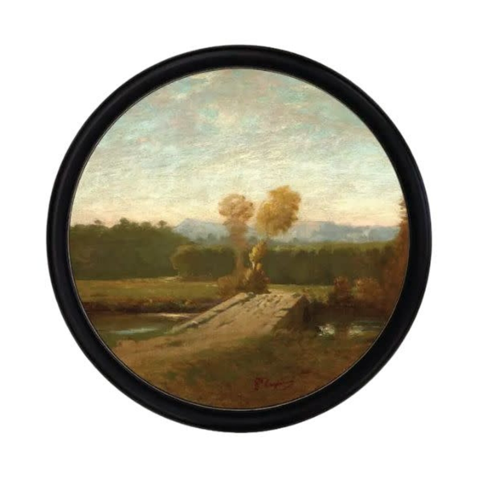 Bridge Landscape Circle, 13 X 13 in.