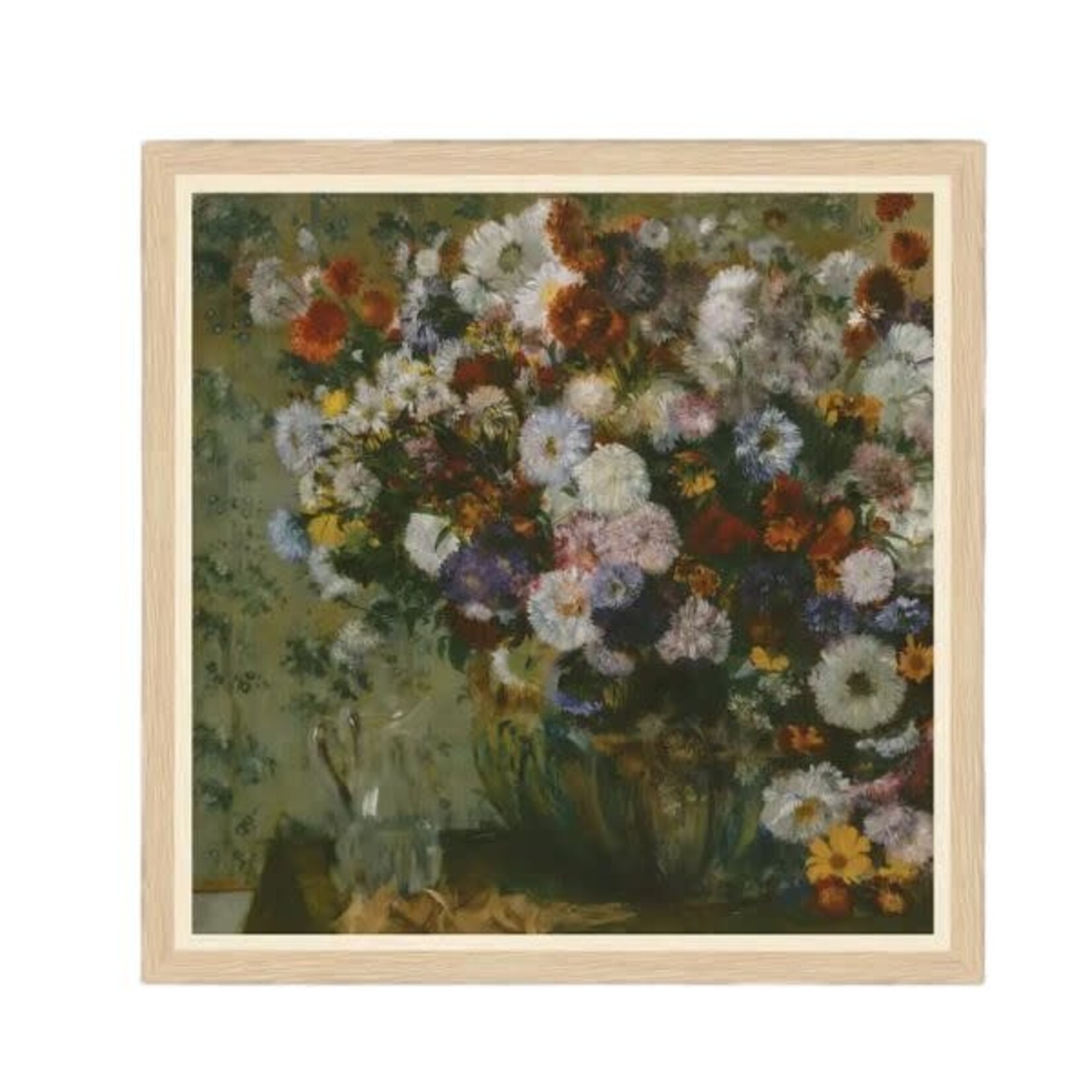Bright Bouquet Framed Antique Art, 8 X 8 in.