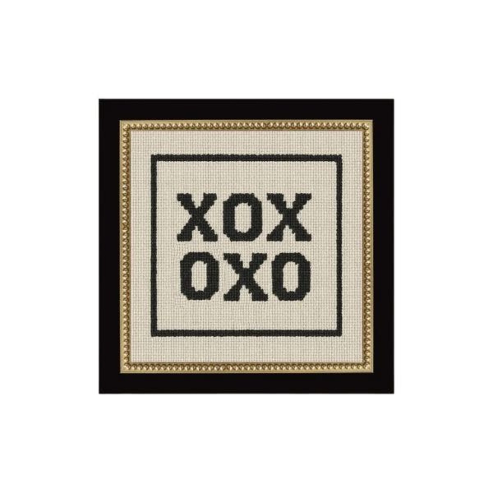 Cross Stitch Xoxo Framed Antique Print, 5 X 5 in.