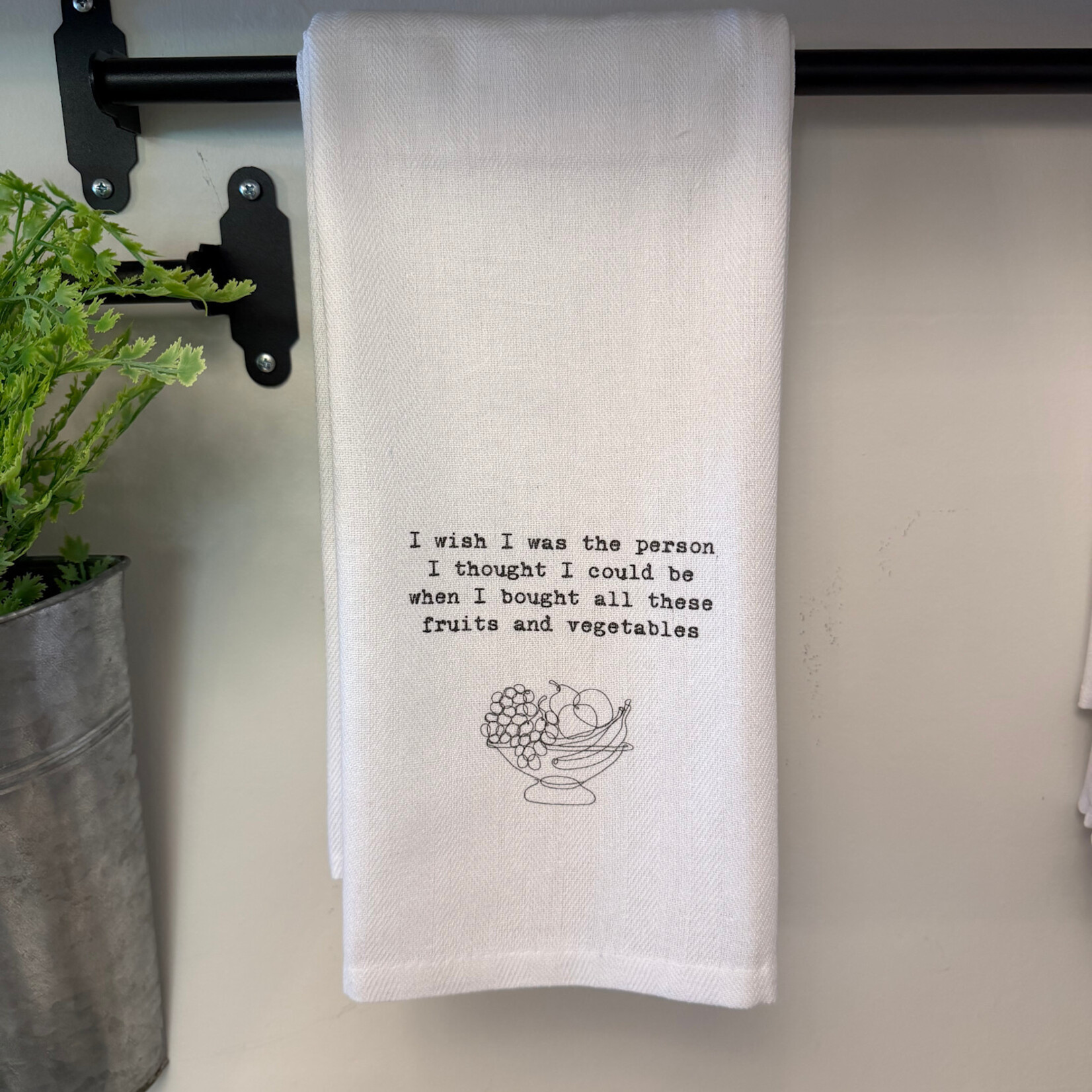 Tea Towel, I Wish I Was the Person I Thought I Could