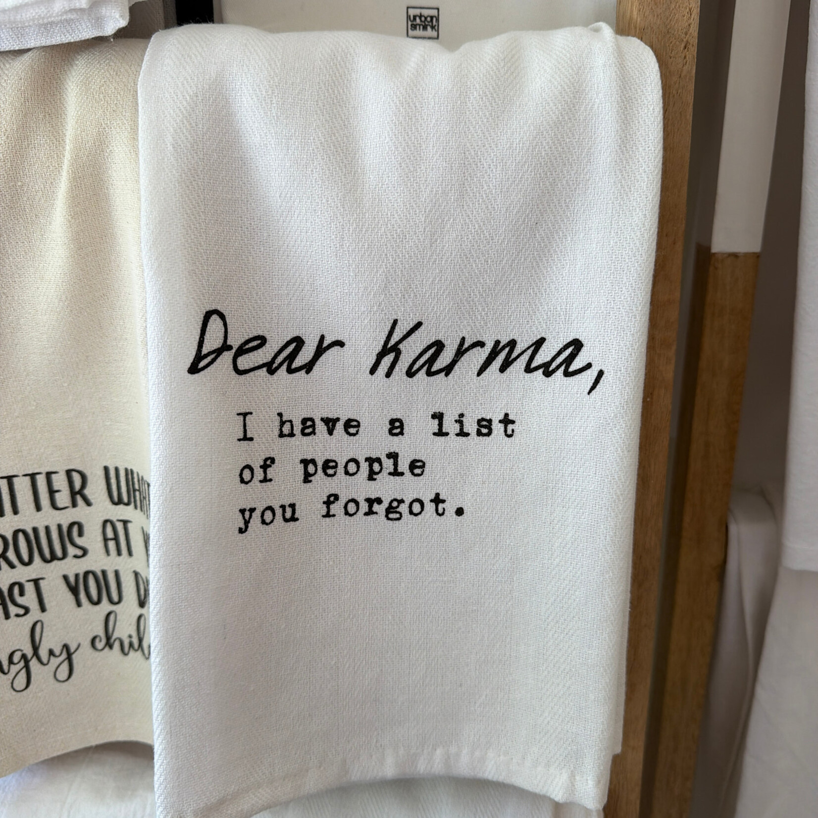 Dear Karma Tea Towel