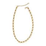 Joy Susan Mini Cable + Barbell Chain Necklace, Gold, 16 in.