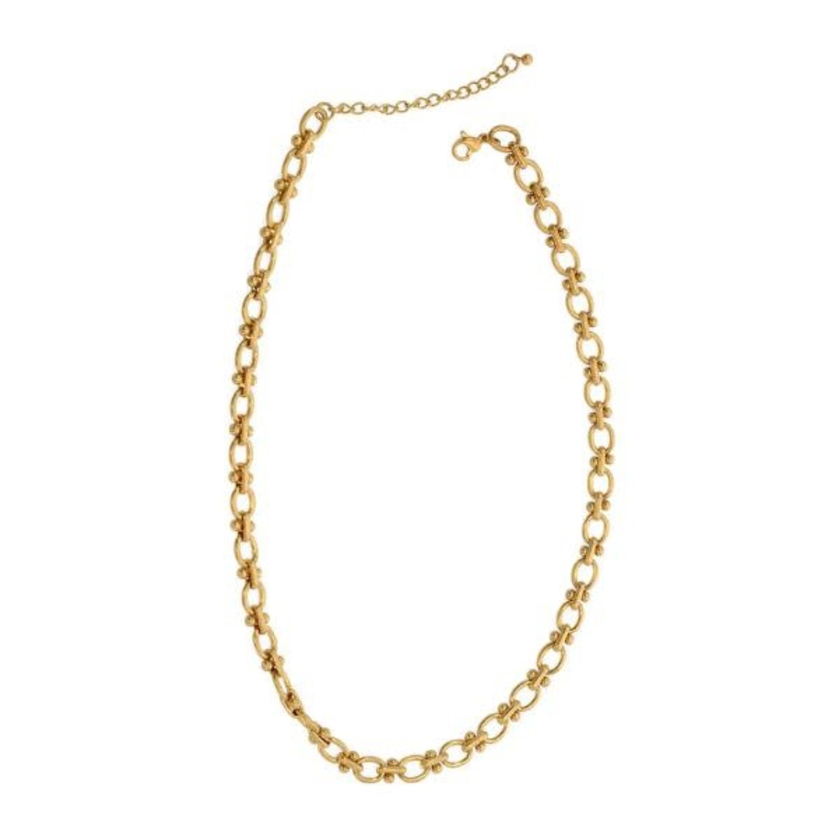 Joy Susan Mini Cable + Barbell Chain Necklace, Gold, 16 in.