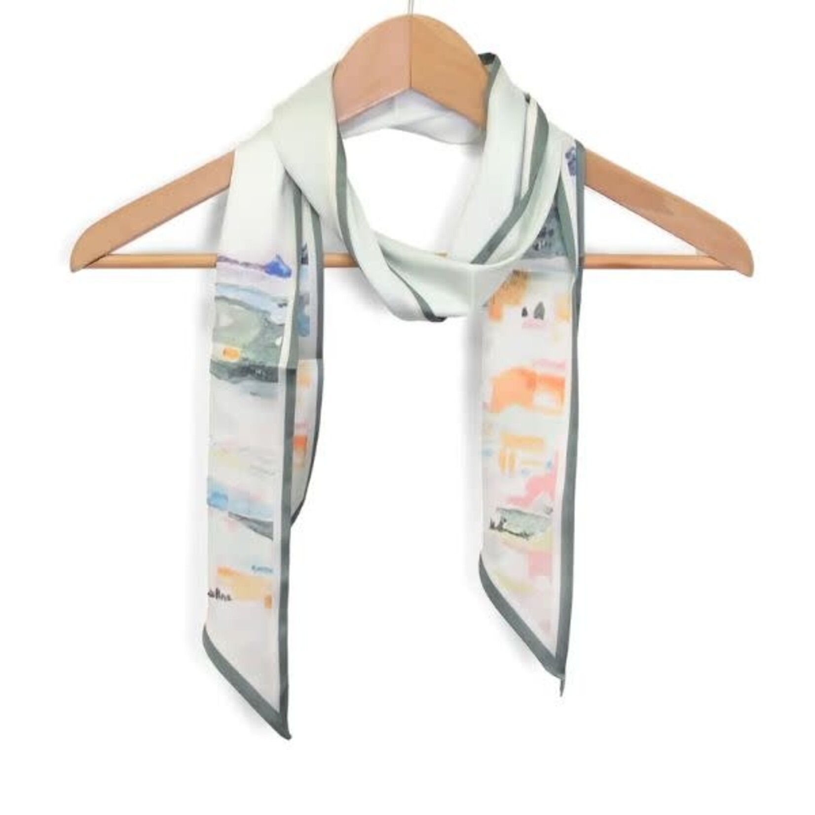 Joy Susan Landscape Double Sided Scarf, Multi
