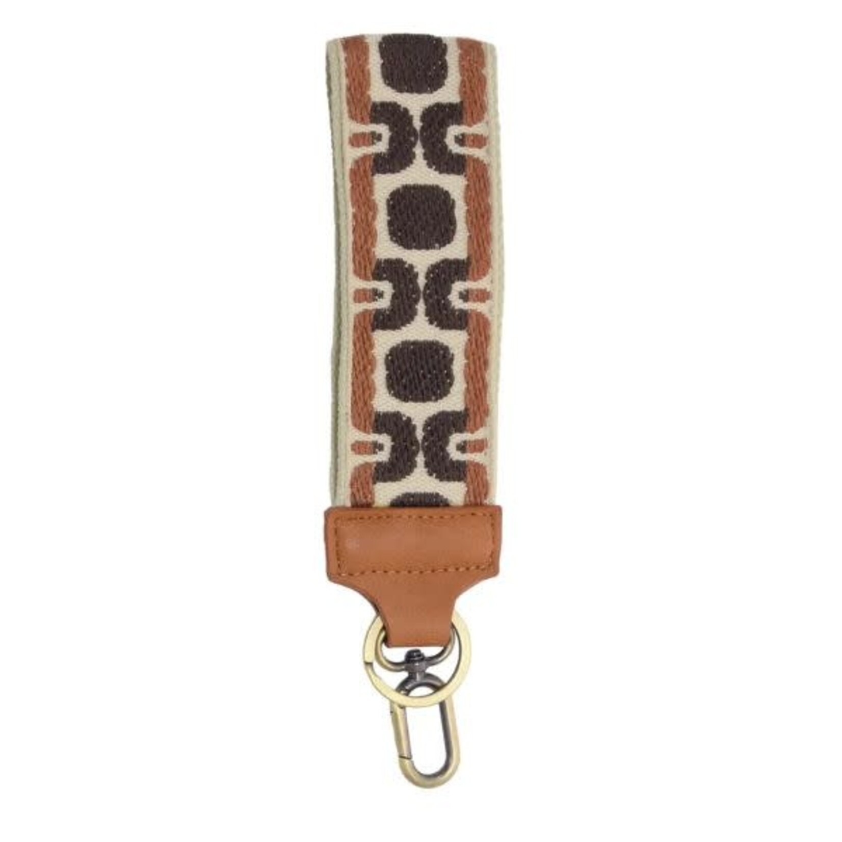 Joy Susan Neutral Geo Echo Easy Find Wristlet, Neutral