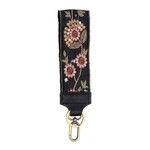 Joy Susan Ornate Floral and Sequin Easy Find Wristlet, Black