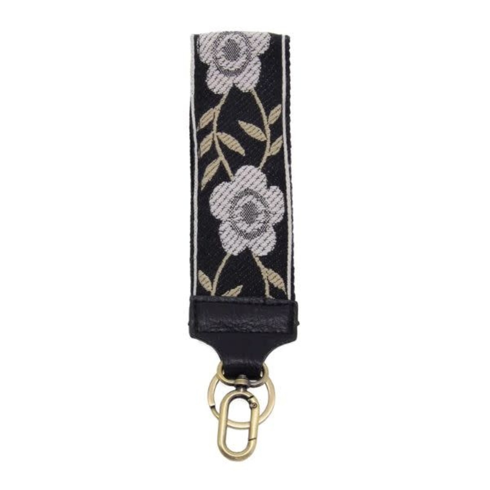 Joy Susan Wild Rose Easy Find Wristlet, Black and White