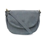 Joy Susan Helene Small Saddle Crossbody, Light Denim