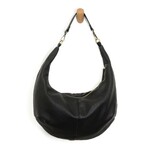 Joy Susan Rhea Slouchy Crescent Shoulder/ Crossbody Bag, Black