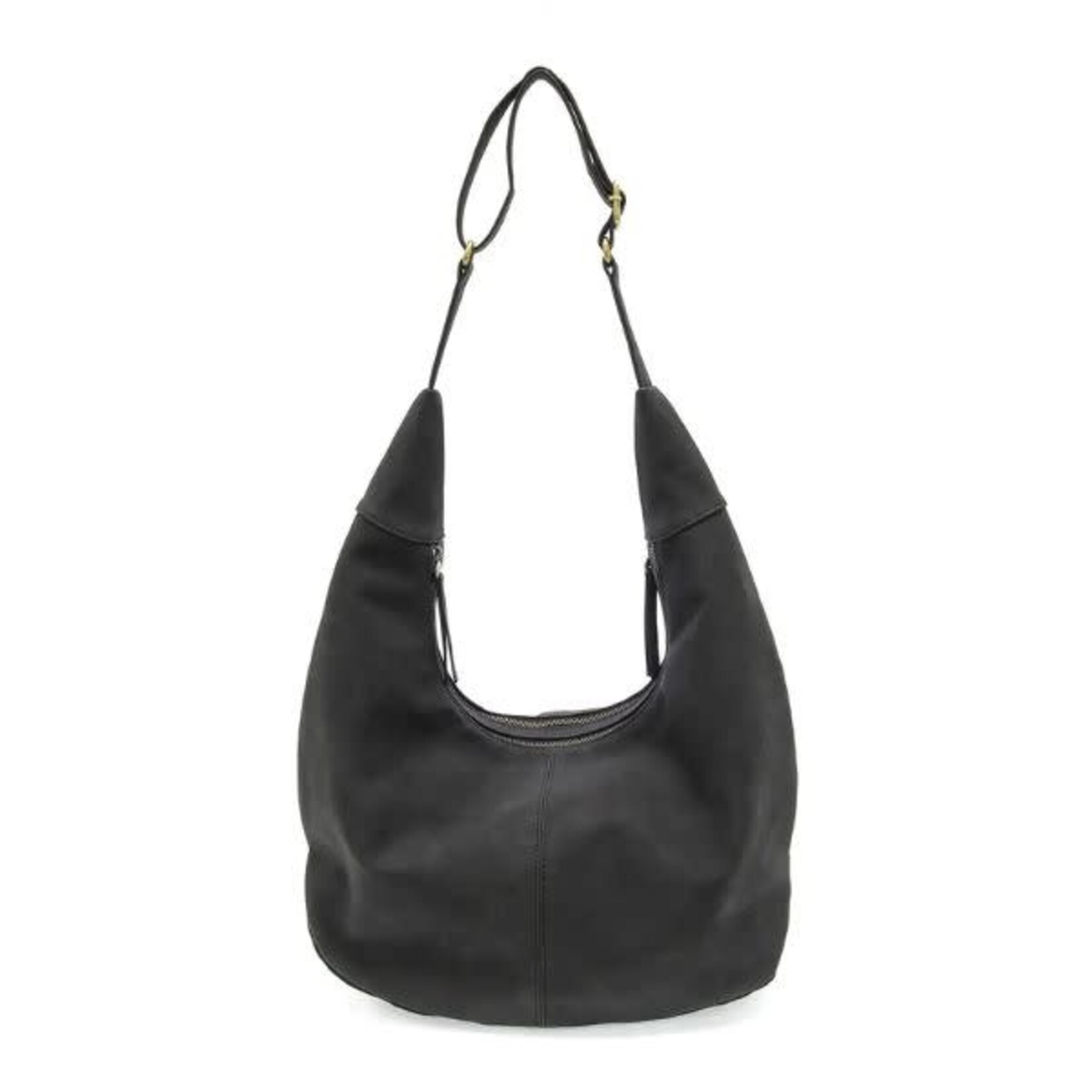 Joy Susan Rochelle Faux Suede Large Crescent Hobo, Black