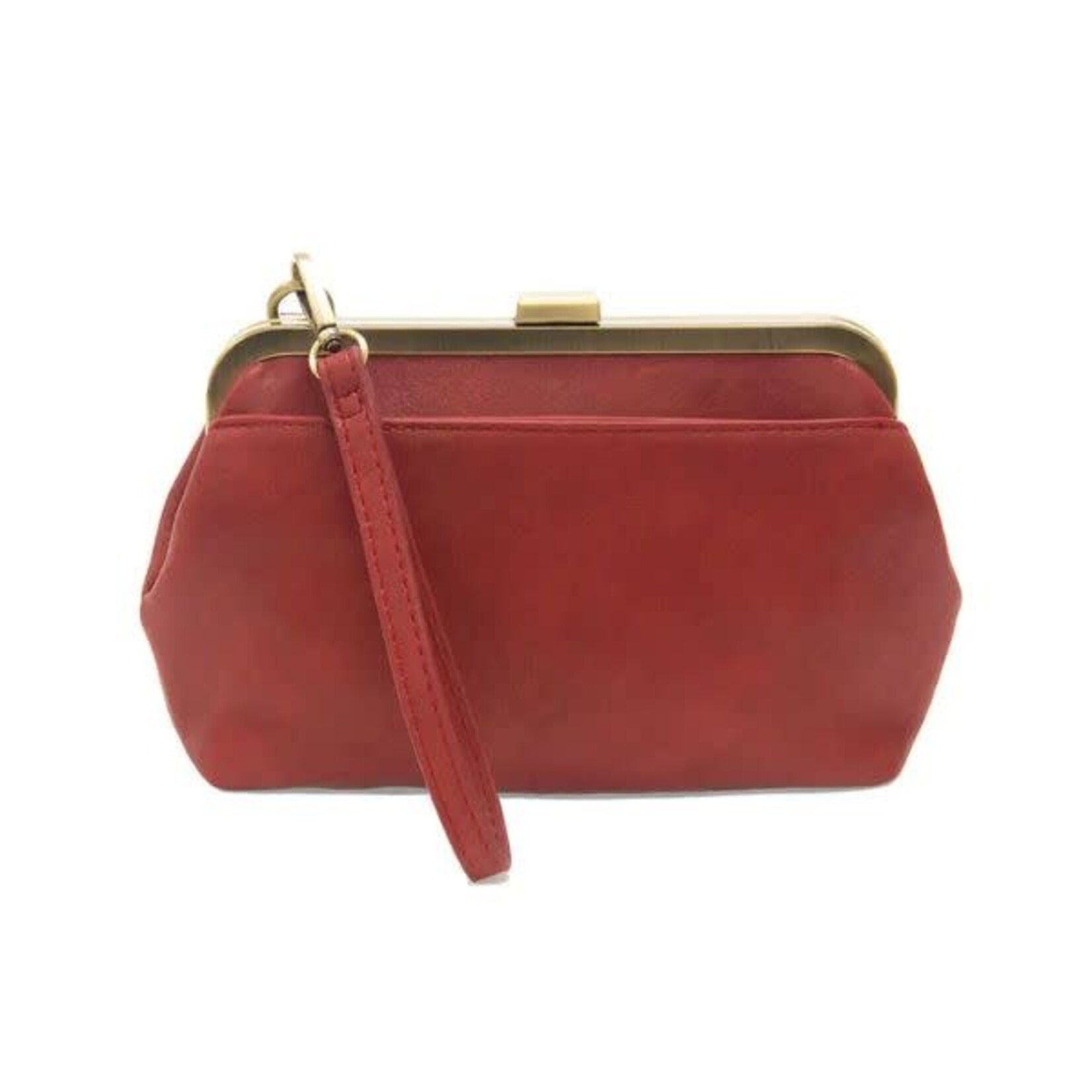 Joy Susan Vivie Frame Convertible Crossbody/Wristlet, Ruby