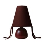Morel USA Appenzell Petite Red Burgundy Bows Table Lamp, 7.9 x 12.8 in