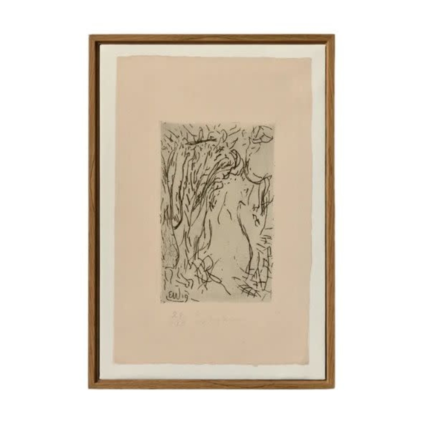 Morel USA Abstract Portrait By Erich Wichmann Framed Art, 11 X 16 in.