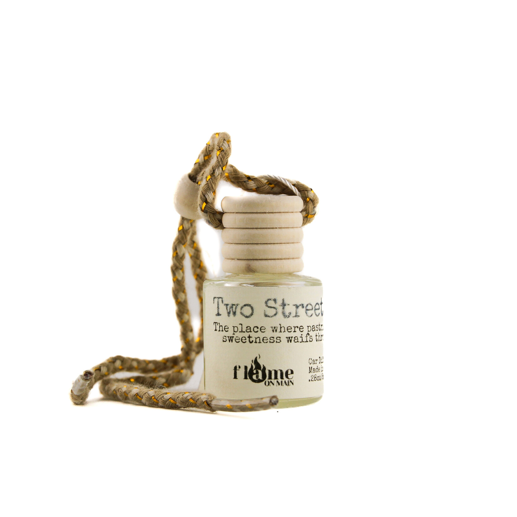 Flame On Main Flame on Main Places We Know Car Diffuser, Two Streets Over, .28 oz