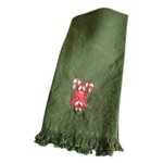 Candy Cane Kitchen Towel, Green, 20 X 28 in.