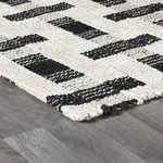 Preston Rug, 2 X 3, Ivory and Black