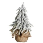 Frosted Tree in Burlap, 8 in.