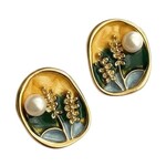 Ellemadera Vintage Pearl Drop Earrings