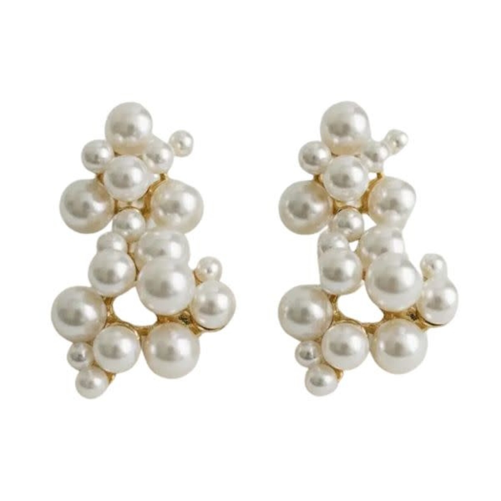Ellemadera Chic Pearl Bead Drop Earrings
