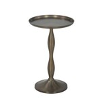 Carden End Table, Dark Aluminum, 12 X 12 X 19 in.