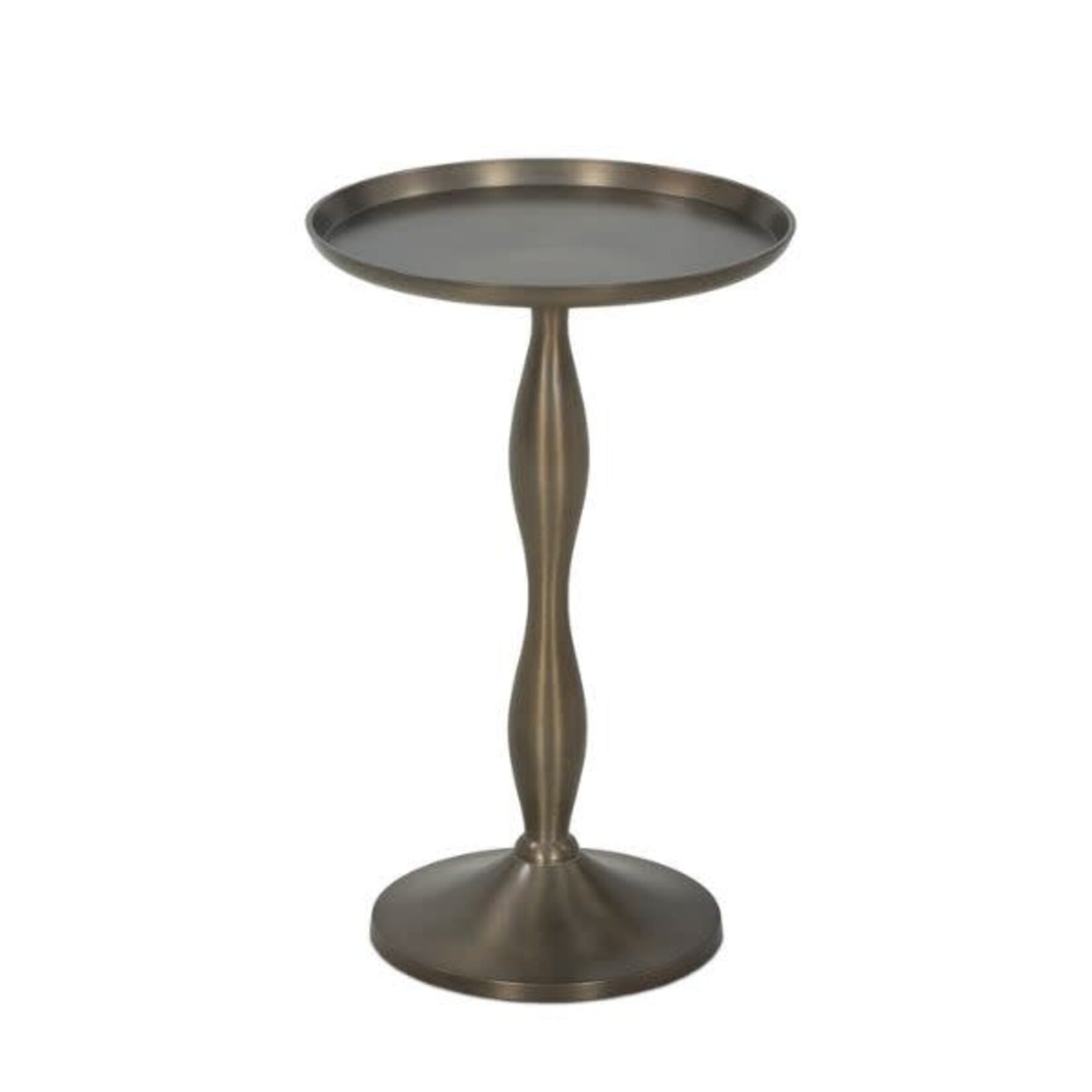 Carden End Table, Dark Aluminum, 12 X 12 X 19 in.
