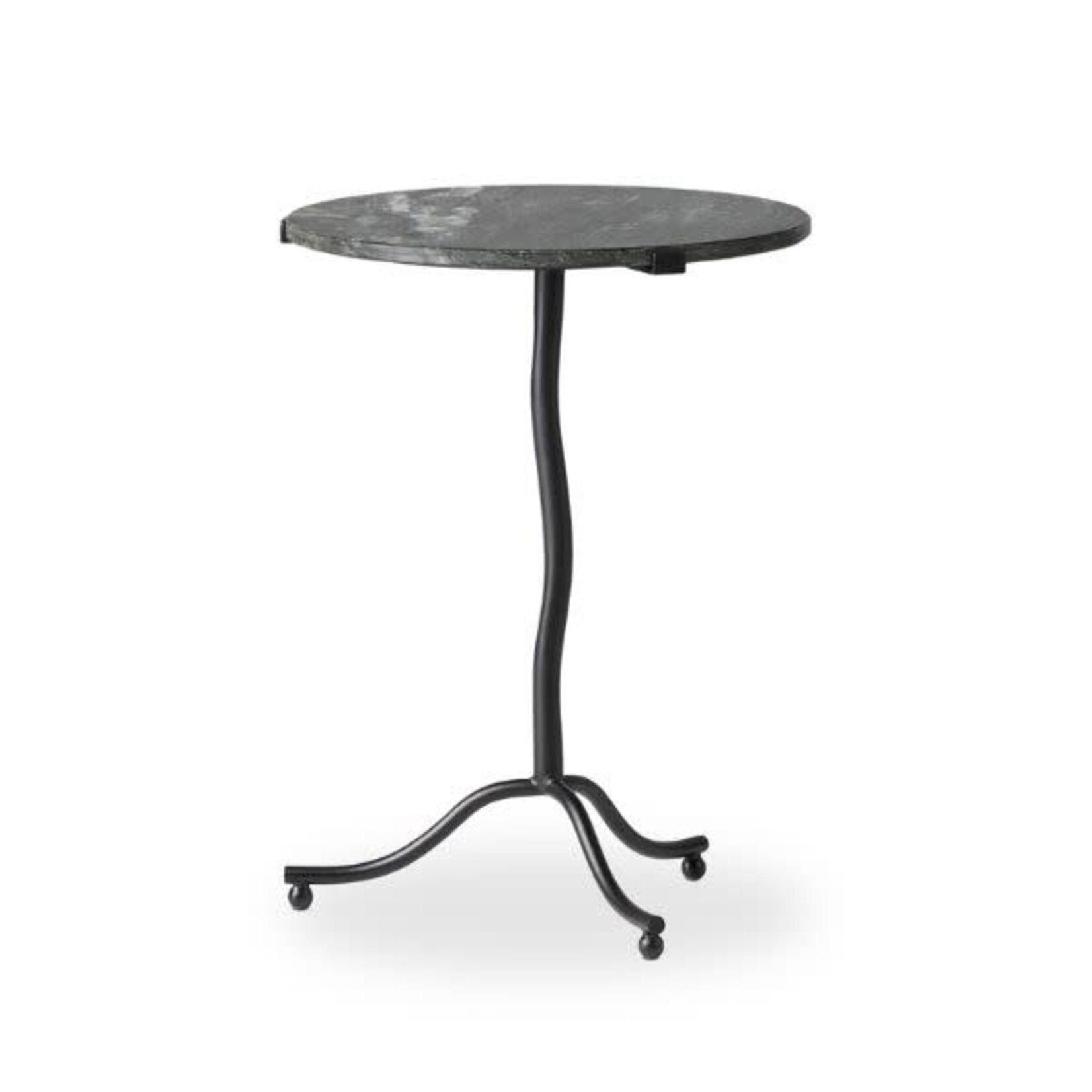Sophie End Table, Hunter Green Marble, 18.25 X 18 X 24.25 in.