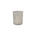 Mercury Glass Tealight/Votive Holder w/ Etched Scene, 4"