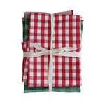 Woven Cotton Tea Towels, Set of 3, 28 X 18"