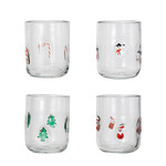 Embedded Holiday Glass, Snowman, 16 oz